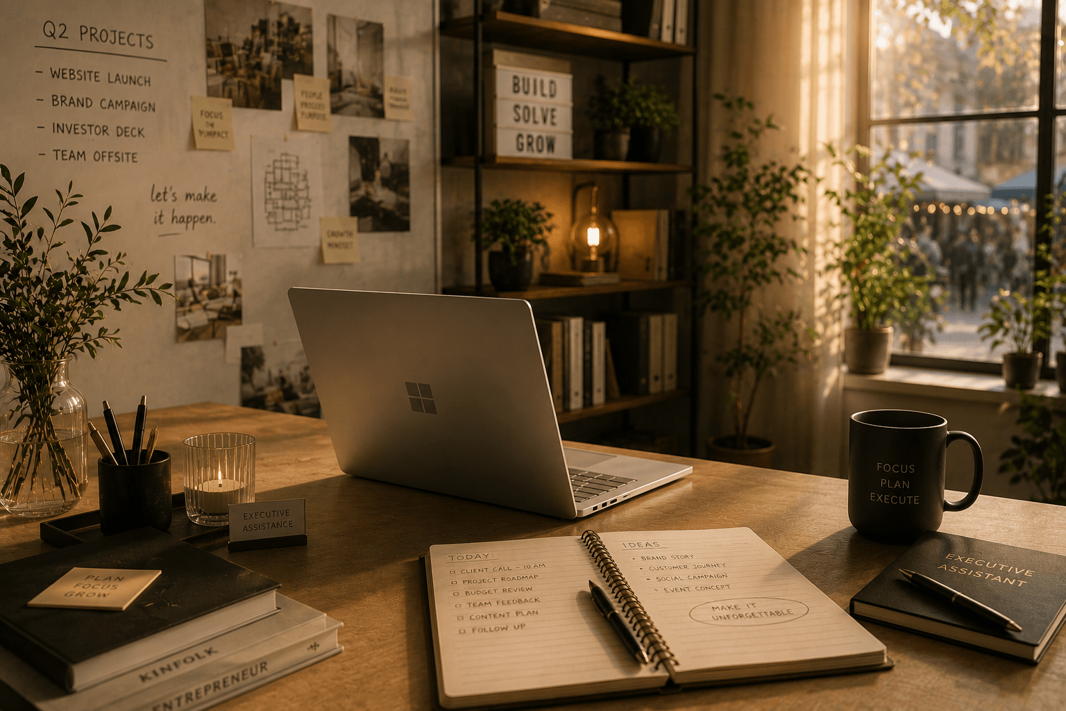 Strukturierter Arbeitsplatz — Executive Assistenz