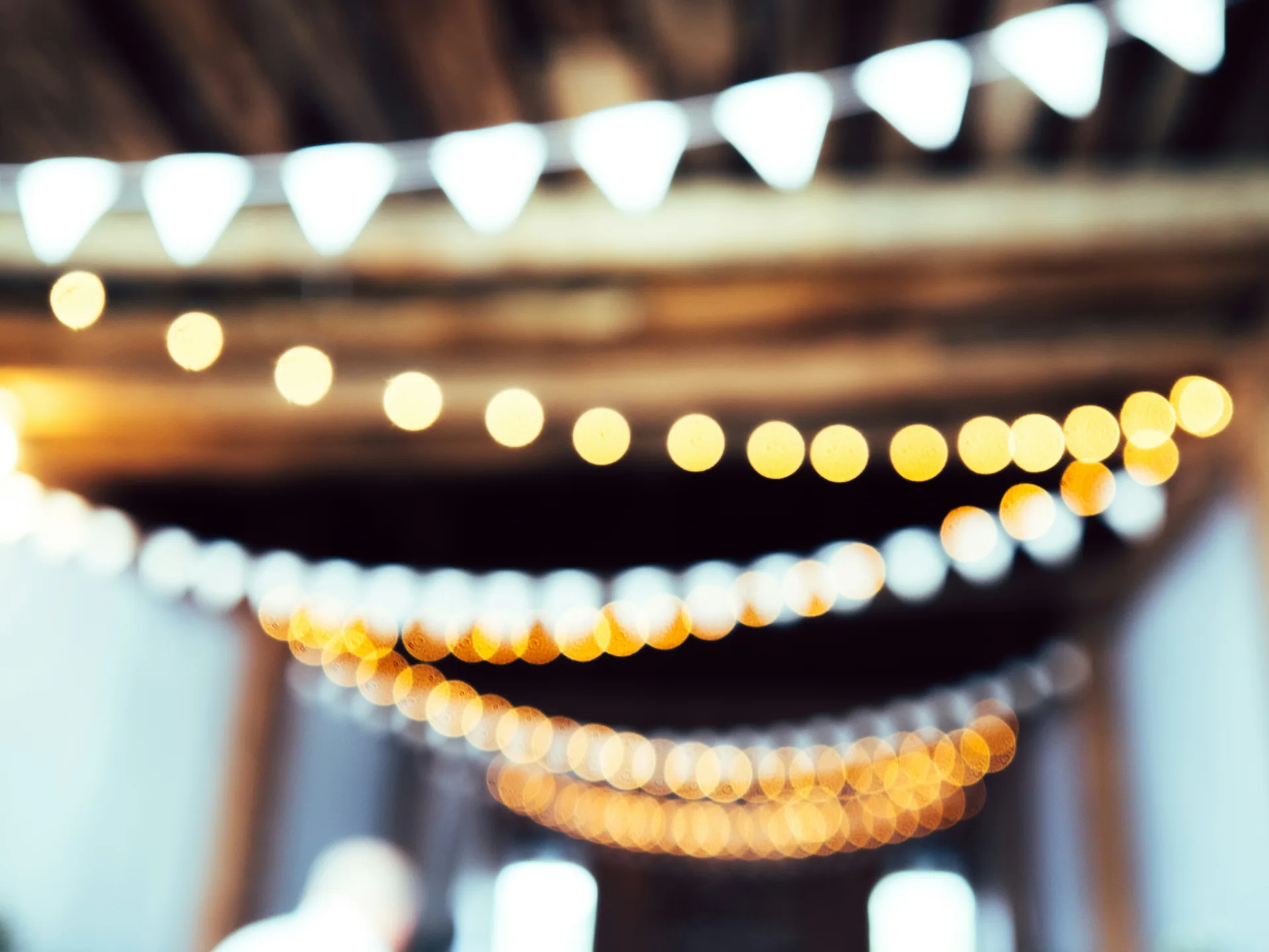 Eventmanagement Atmosphäre — Lichterketten